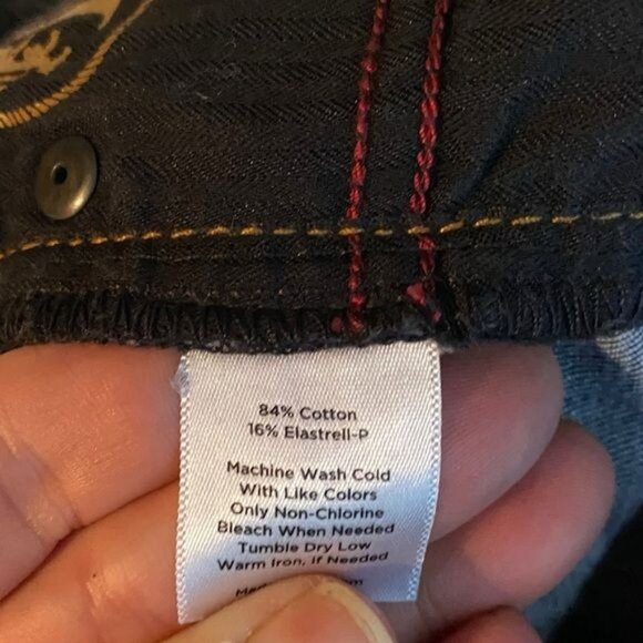 Talbots Women’s Signature Boot Cut Jeans Size 8 Western Cowgirl Rodeo Da… - Picture 6 of 7